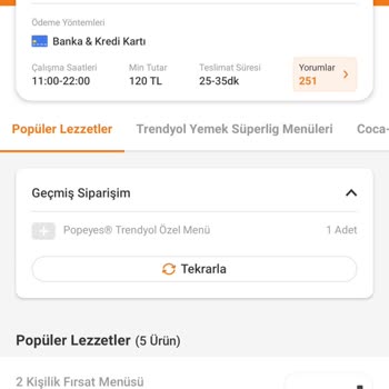 Popeyes Yemek Siparişinin Gelmemesi Oyalanması