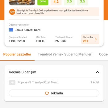Popeyes Yemek Siparişinin Gelmemesi Oyalanması