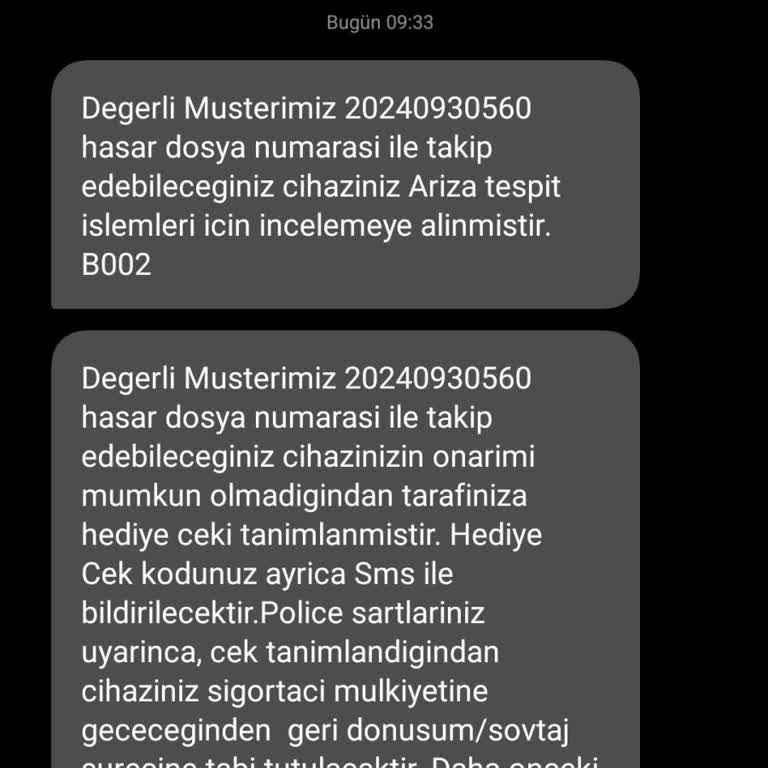 Gulf Sigorta'nın Müşteri Memnuniyetsizliği: Ekran Değişimi Yerine Hediye Çeki!