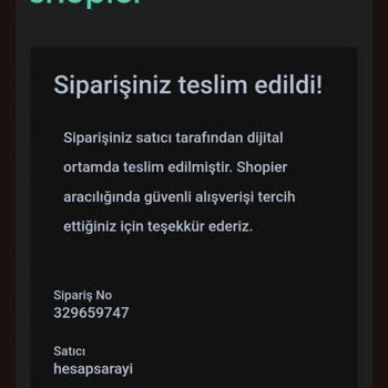 Shopier Sitesindeki Hesap Sarayı Adlı Satıcıyla Yaşanan İade Sorunu