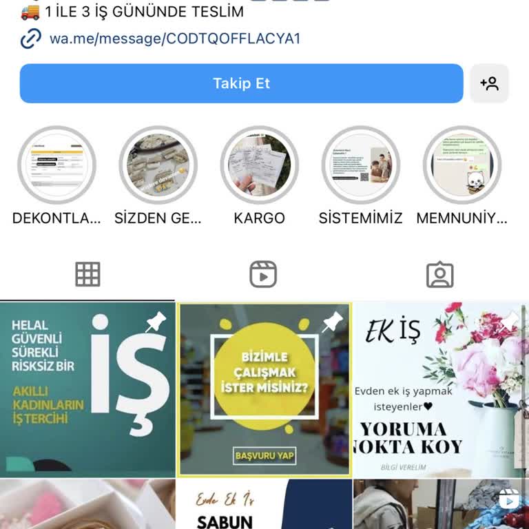 Evde Paketleme Türkiye Instagram Üzerinden Yanıltmaca