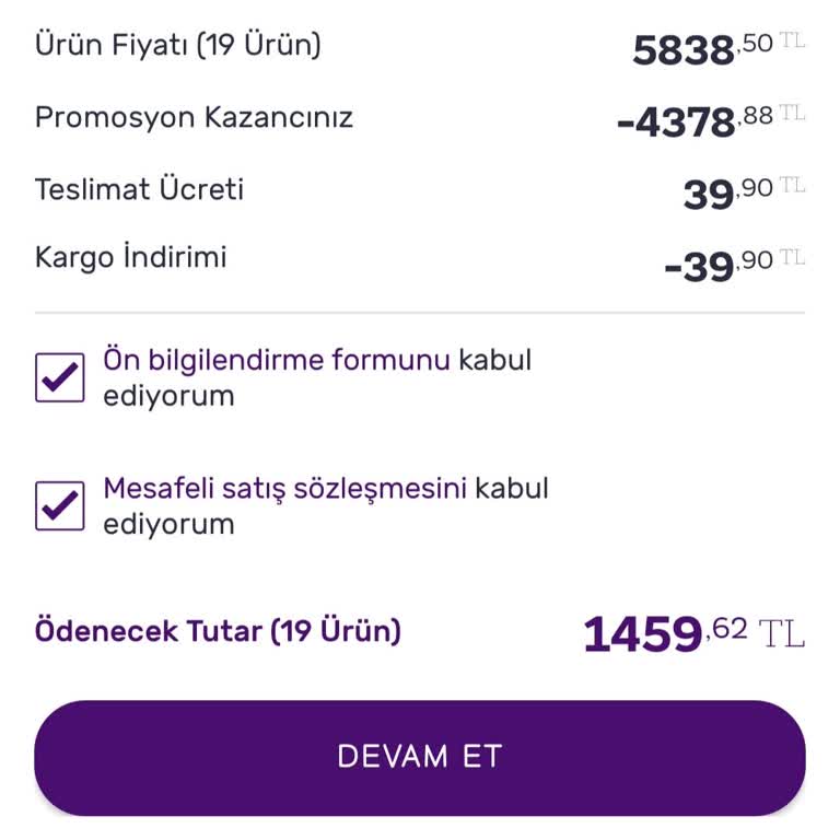 Gratis Sepeti Onaylamıyor Satın Alamıyorum