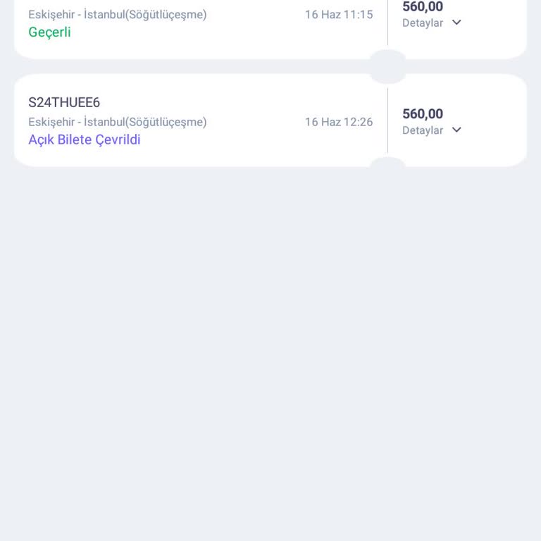 TCDD YHT Açık Bilet Mağduriyeti