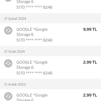 Google One Kartımdan Düzenli Olarak Para Çekiyor