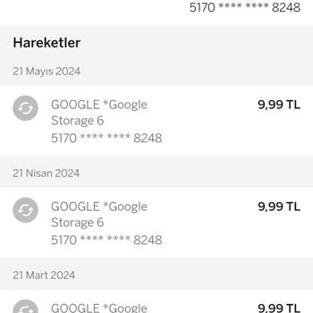 Google One Kartımdan Düzenli Olarak Para Çekiyor