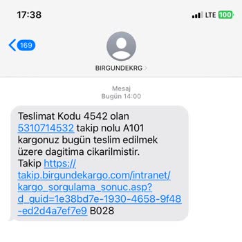 Bir Günde Kargo Firması Kargomu Adresime Getirmeden İade Etti