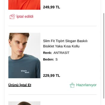 Koton Ürünümü İptal Etti