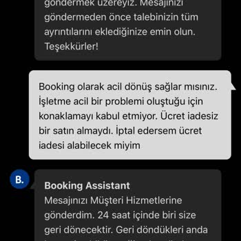 Booking Rezervasyon İptali