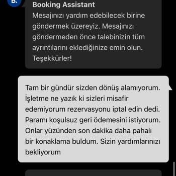 Booking Rezervasyon İptali