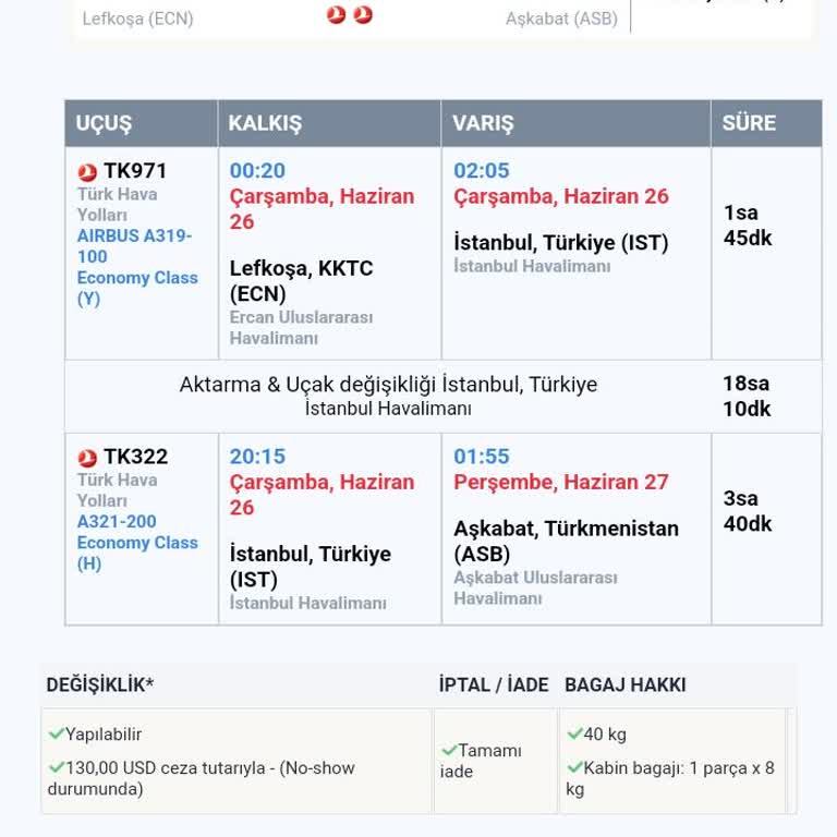 Türk Hava Yolları Para İadesi Vermiyor