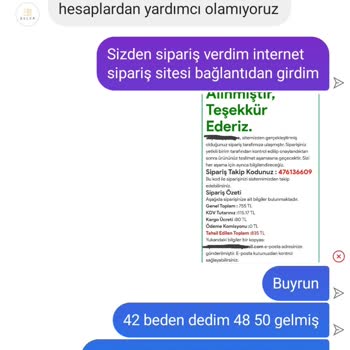 Bulem Butik Farklı Ürün Gönderip Engelliyor
