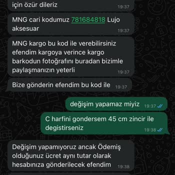 Lujo Aksesuar Yanlış Ürün Gönderimi Yapıp Telafisini Yapmıyor