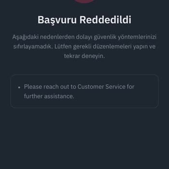 Binance 2FA Ve Ana Parola Sıfırlanmıyor