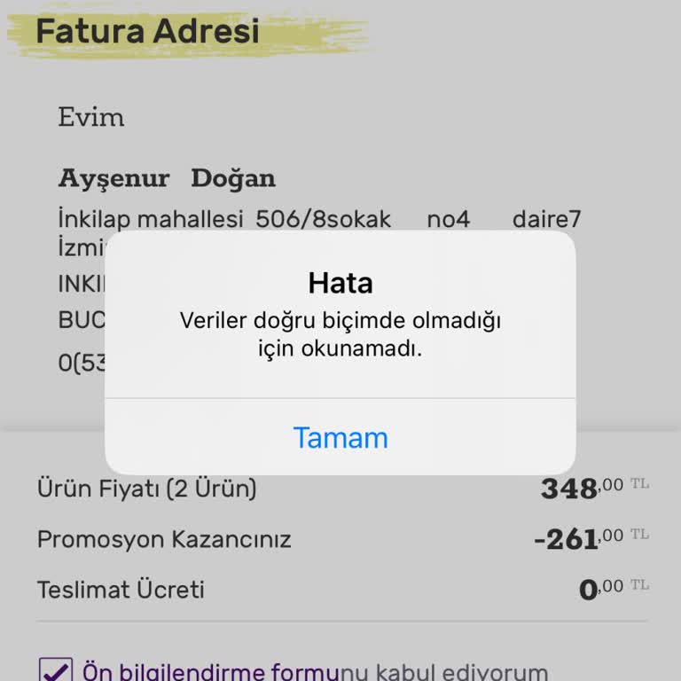 Gratis Şikayet Alışverişte Hata Veriyor