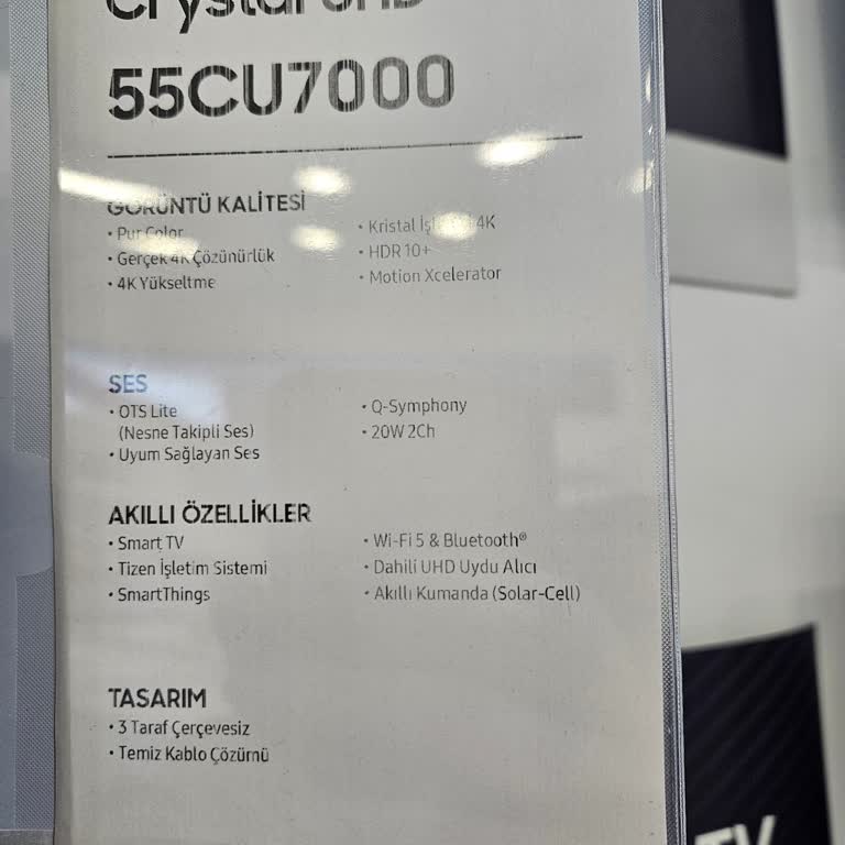 Samsung Mağazasından Aldığım Ürünün Kumanda Problemi