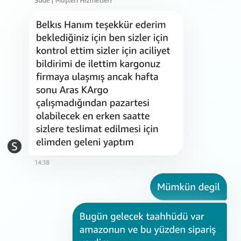 Amazon Taahhüt Ettiği Günde Siparişin Teslimatını Sağlayamıyor.