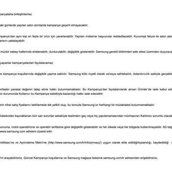 Samsung Telefon Samsung Vaat Ettiği Hediye Çekini Vermiyor