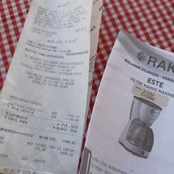 Raks Este Filtre Kahve Makinesi