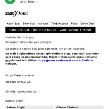 Saat & Saat İade Almamak İçin Uğraşıyor