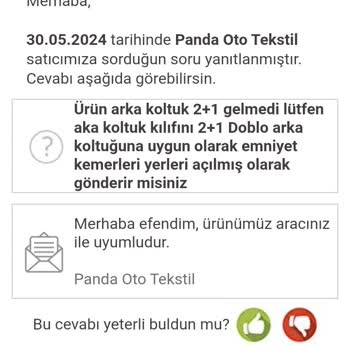 Trendyol Hatalı Koltuk Kılıfı