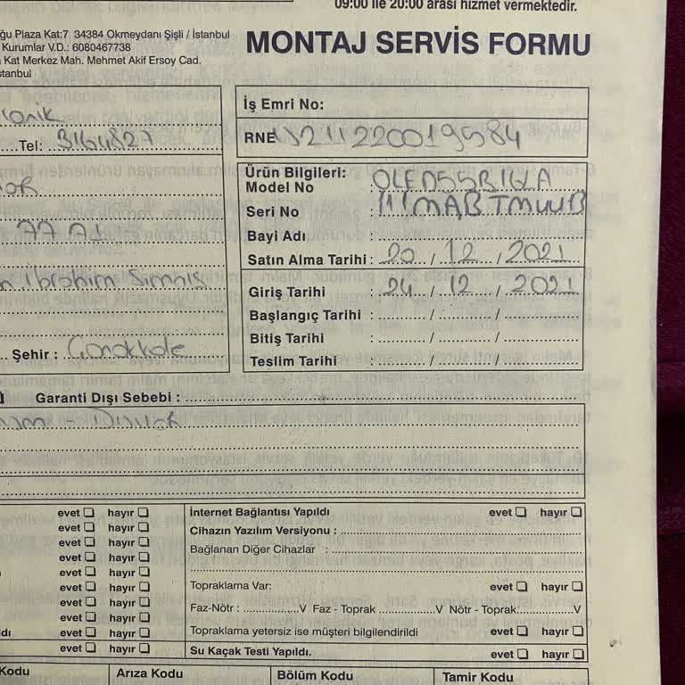 LG Marka Oled TV Servis İlgilenmiyor