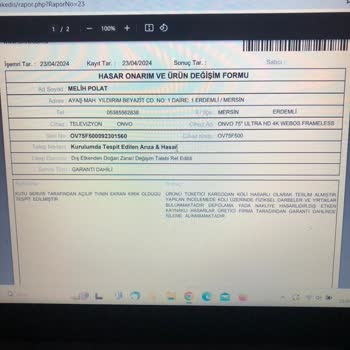 Trendyol'dan Aldığım TV Kırık Geldi İde Almadılar Binlerce Tl Zarar