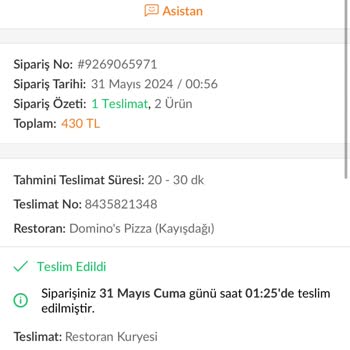 Kayışdağı Domino's Pizza Müşteriye Sundukları Kötü Pizzalar