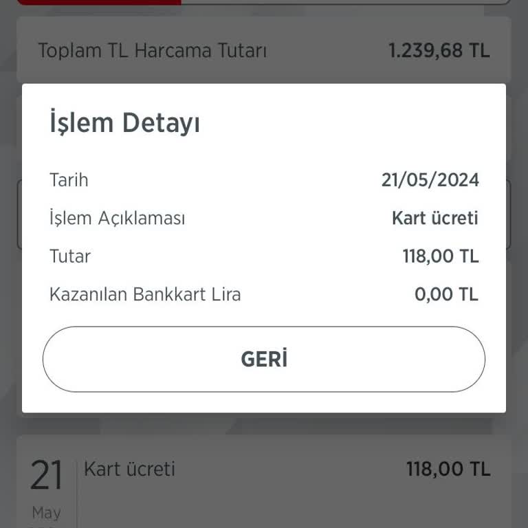 Ziraat Bankası 118 TL Kart Ücreti