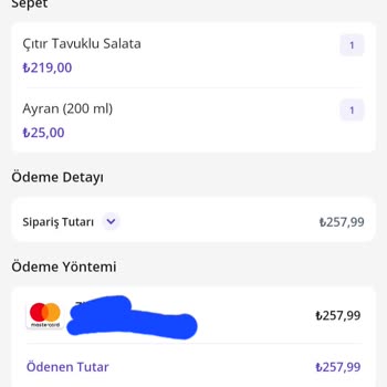 Getir Yemek Teslimi Ve Para İadesi Problemi