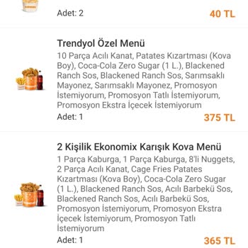 Popeyes Yarısı Eksik 1025 TL'lik Siparişin İadesini Yapmıyor!