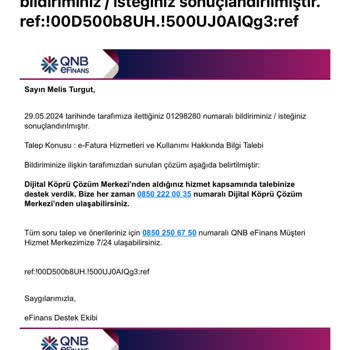 QNB Finansbank Dijital Köprü Kontör Problemi