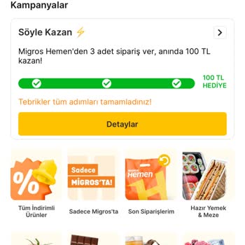Migros Hemen Kupon Vereceğini Söyleyip Yanıltıyor