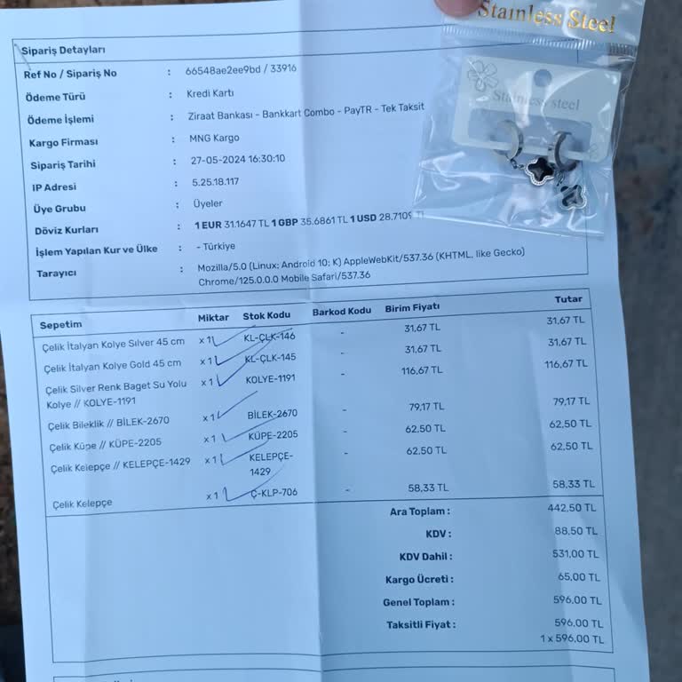 Lujo Aksesuar Yanlış Ürün Gönderip Biz Sorumlu Değiliz Diyorlar