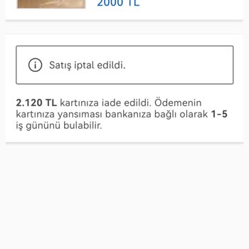 Sahibinden Ücret İadesi Yapılmadı