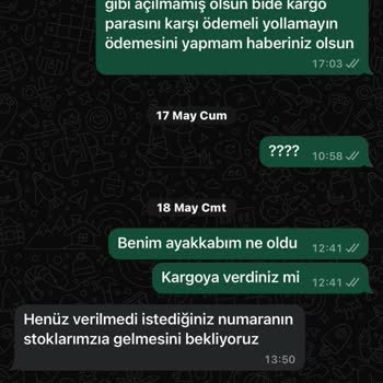 Ayakkabimnasil (Instagram) Sorunlu Ayakkabı Siparişi Ve İlgisiz Müşteri Hizmetleri