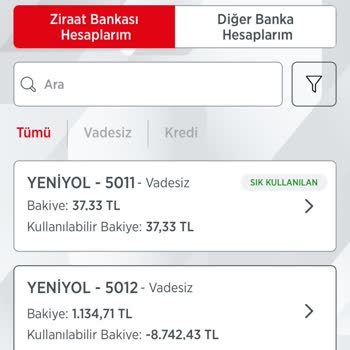 Ziraat Bankası Ziraat Toaya Geri Ödeme