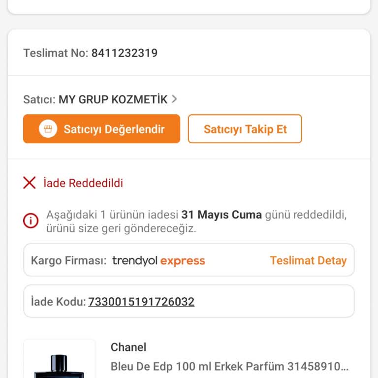 Chanel Paket Açılmış Parfüm Sorunu Ve Yetersiz Müşteri Hizmeti