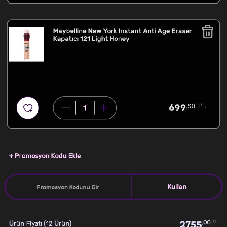 Gratis İndirimi Sepette Düşmedi Yüzde 75