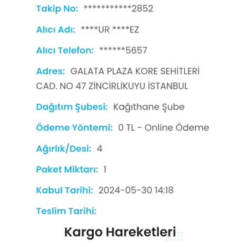 Teslim Edilmeyen Kargo Kargoist