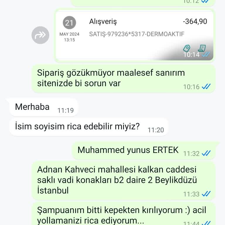 Dermoaktif Online Siparişimde Yaşadığım Sorunlar Ve Gecikmeler
