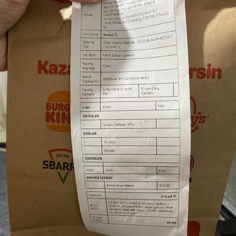 Getir Müşteri Hizmetlerinin Sorumsuzluğu