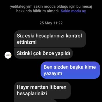 Yedilale Firması İademi Yapmak İstemiyor Sanırım