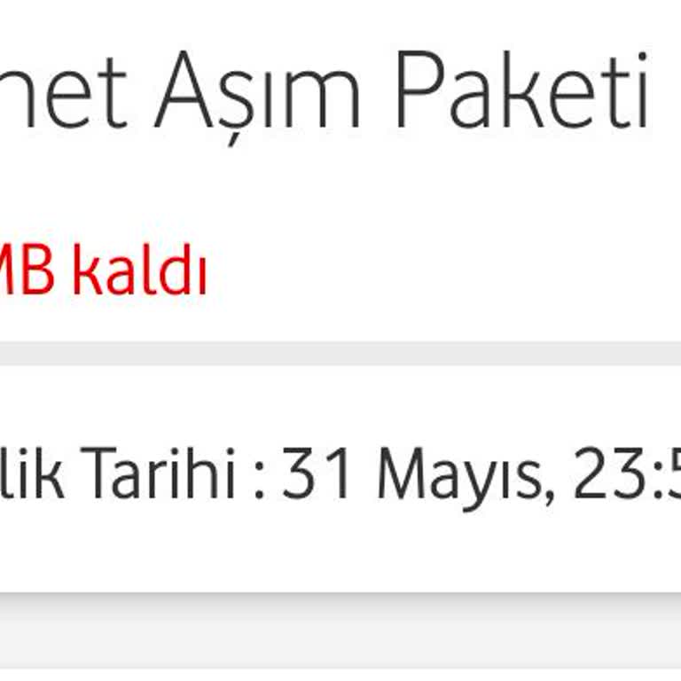 Vodafone Aşım Paketi Adı Altında Ek Ücret Aldı.