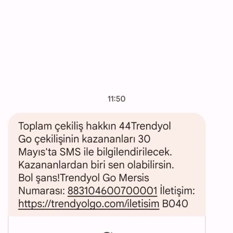 Trendyol Çekiliş Sonuçları Bilgilendirmesi