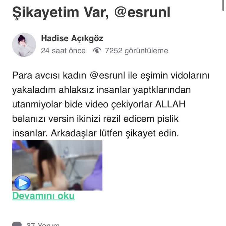 Guncelsikayetlerimiz.com Hadise Açıkgöz Kişisi İsmimi Asılsız Bir İftirada Kullandı