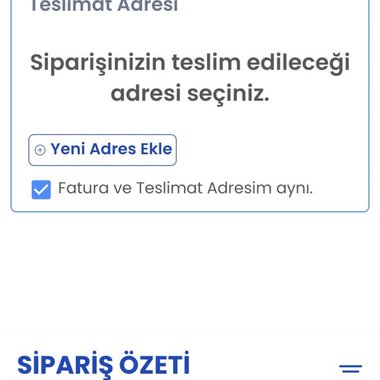LC Waikiki Sipariş Vermek İstiyorum