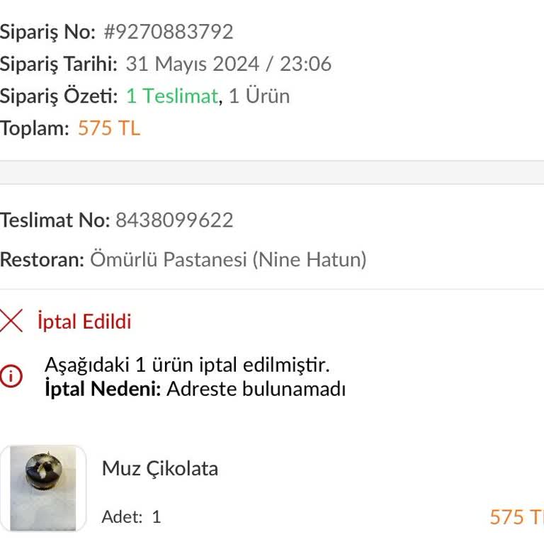 Trendyol Gelmeyen Sipariş Ve İptal Edilen Çöpe Atıldı Galiba Yazık Günah