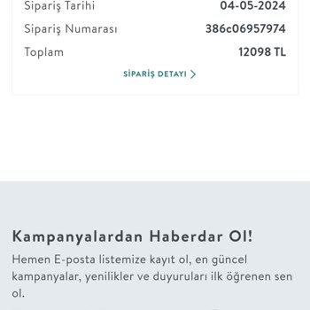 Vivense'nin Eksik İade Yapması