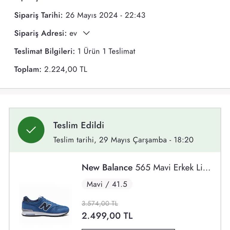 Boyner Teslim Edilmeyen Ayakkabı