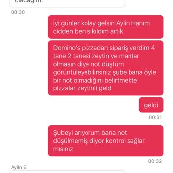 Adana Yüreğir Domino's Pişmanlığı